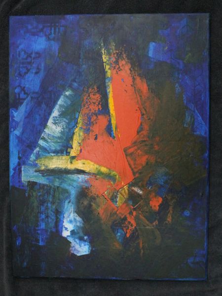 Blue, Red and Orange